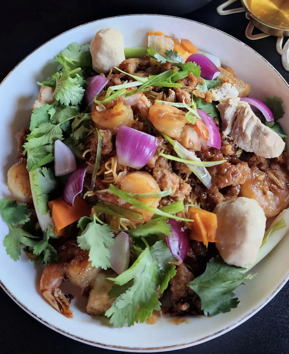 A colorful dish from Khmai Cambodian Fine Dining, located at 2043 W. Howard. Khami is up for a James Beard Award for Best New Restaurant.